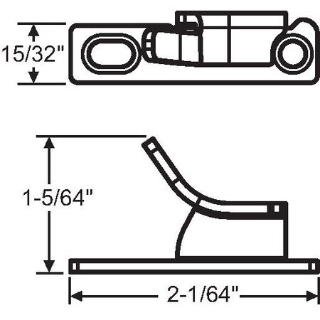 Strybuc Sash Lock Keeper 50-1118